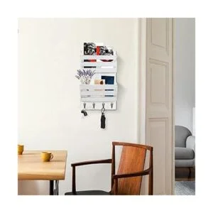 Unistyle Organizador de correo colgante con 4 ganchos para