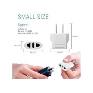 Unidapt Adaptador de enchufe convertidor de corriente_2