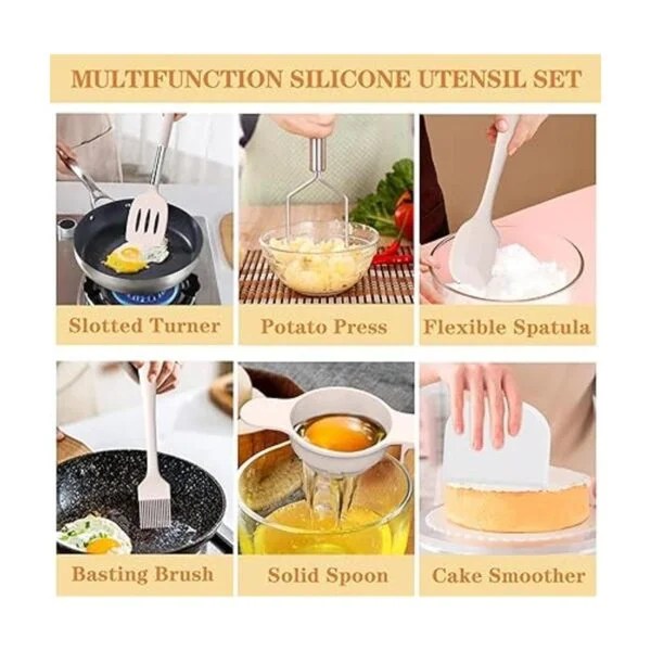 Umite Chef Juego de utensilios de cocina de silicona 43_5