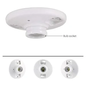 UltraPro Portalámparas de porcelana sin llave paquete de_2