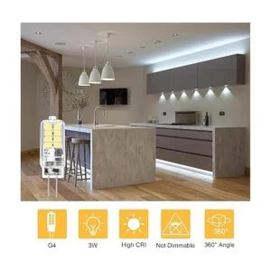 Umleeddlt Bombilla LED G4 de 3 W equivalente a bombillas_3