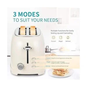 Ultrean Tostadora de 2 rebanadas con ranura extra ancha_5