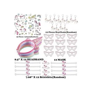 Unicorn Party Favors Supplies 50 unidades de artículos de_2