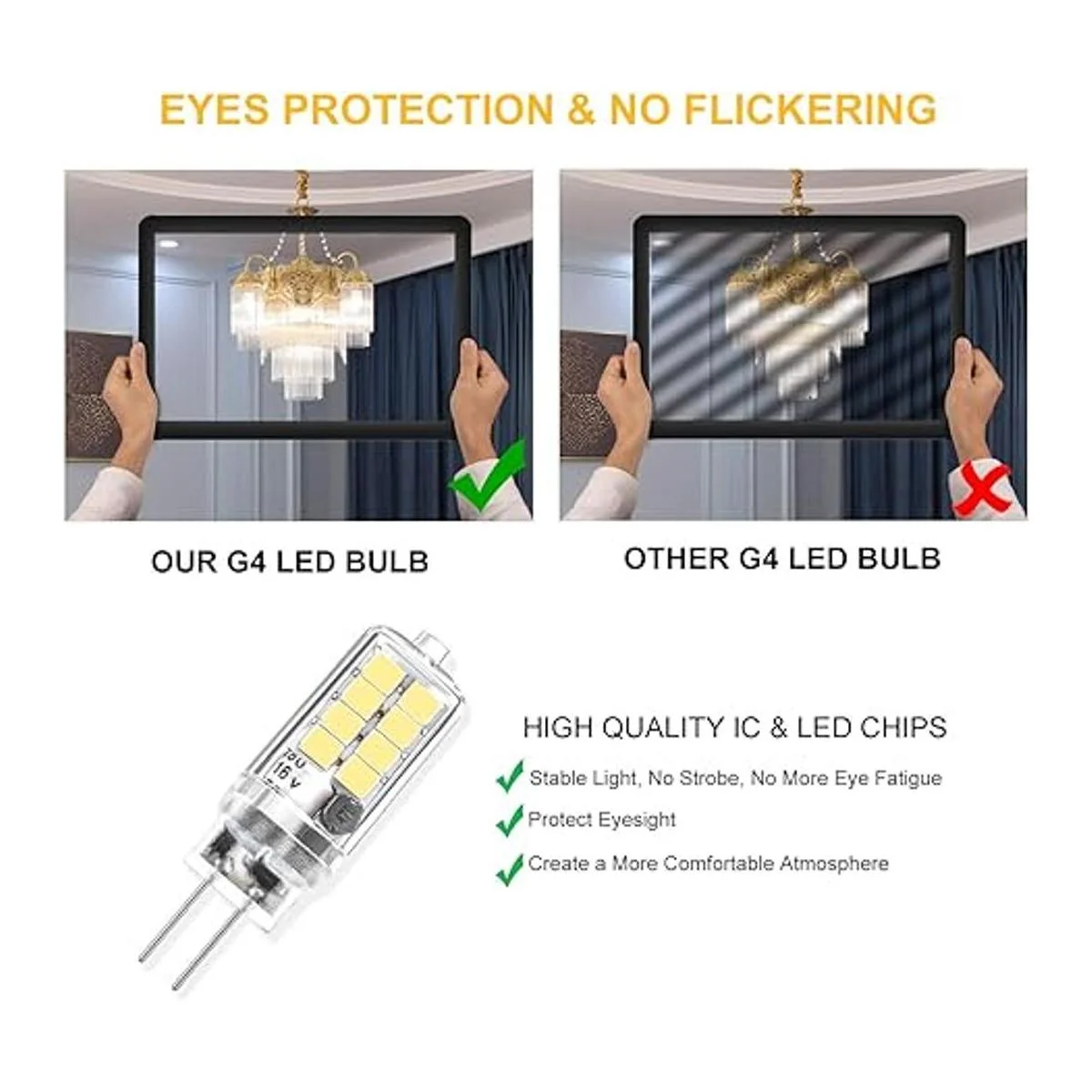 Umleeddlt Bombilla LED G4 de 3 W equivalente a bombillas_4