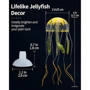 Uniclife 6 PCS Colorful Jellyfish Ornament with Glowing_4