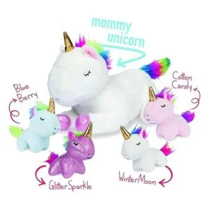Unicornio de peluche para niñas de 3 4 5 6 7 8 años; mamá_4
