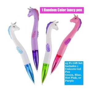 Unicqe Unicorn Stickers Party Favor 25 paquetes de