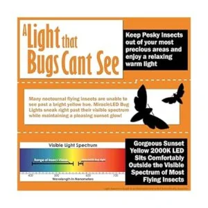 UnEdison Luz LED A19 para insectos Reemplaza 100 W