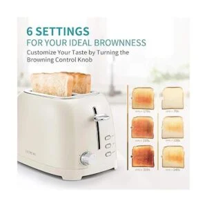 Ultrean Tostadora de 2 rebanadas con ranura extra ancha_3