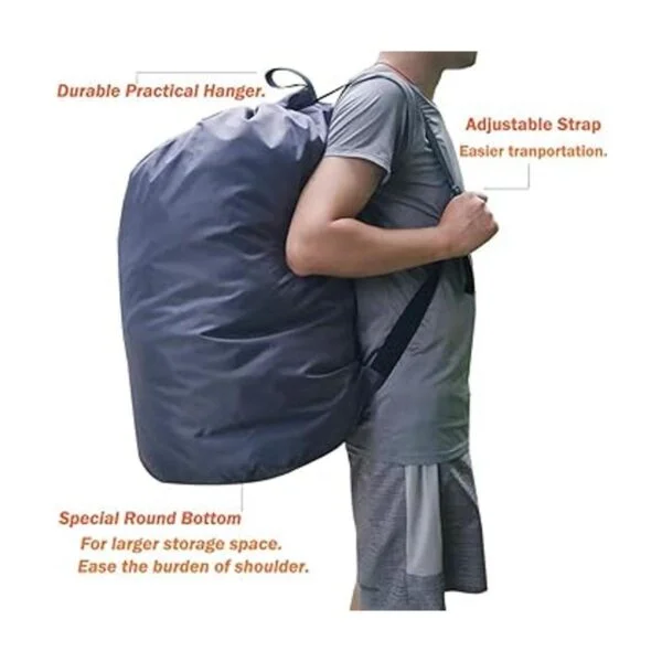UniLiGis Bolsa para la colada con correa lavable con_2