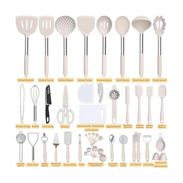 Umite Chef Juego de utensilios de cocina de silicona 43_2