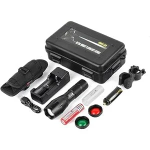 UltraFire Linterna táctica A100 900 lúmenes 5 modos LED