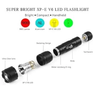 UltraFire Linterna de mano de un solo modo WF502B XPE V6_2