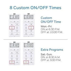 UltraPro Daysmart Interruptor de temporizador digital en