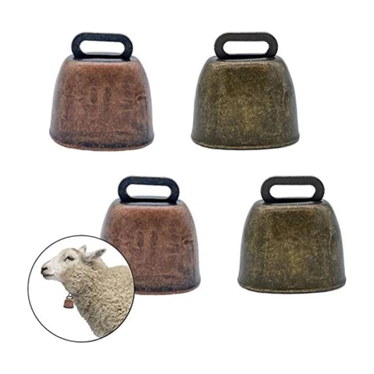 Unbrand FAFAHOUSE Campana de latón pequeña diseño de_1