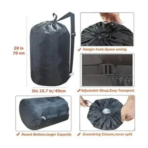 UniLiGis Bolsa para la colada con correa lavable con_4