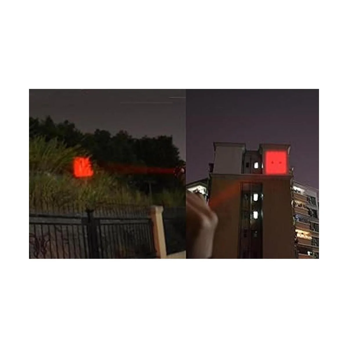Un modo rojo linterna LED mini Zoomable escalable de alta