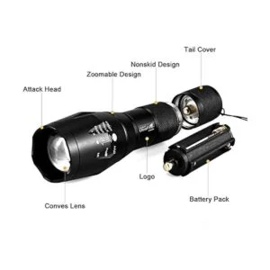 UltraFire Linterna iluminadora infrarroja ajustable de