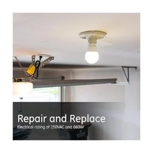 UltraPro Portalámparas de porcelana sin llave paquete de_5