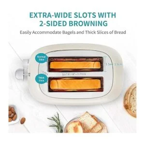 Ultrean Tostadora de 2 rebanadas con ranura extra ancha_2
