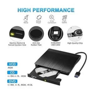 Unidad de DVD externa USB 3.0 portátil CDDVD_3