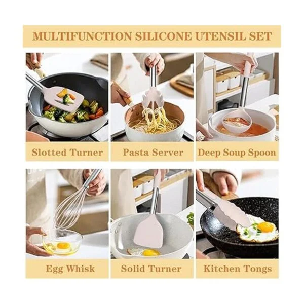 Umite Chef Juego de utensilios de cocina de silicona 43_3