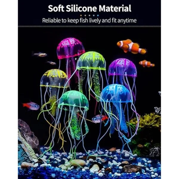 Uniclife 6 PCS Colorful Jellyfish Ornament with Glowing_2