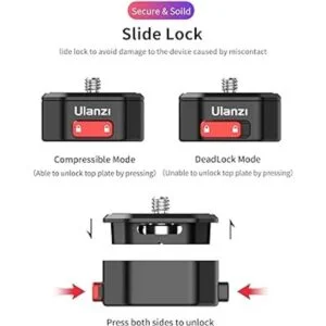 Ulanzi Claw Adaptador de montaje de cámara QR para trípode_2