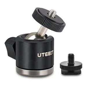 UTEBIT Cabezal de bola con adaptador de montaje de cámara_1