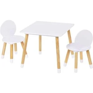 UTEX Juego de mesa para niños con 2 sillas para niños_1