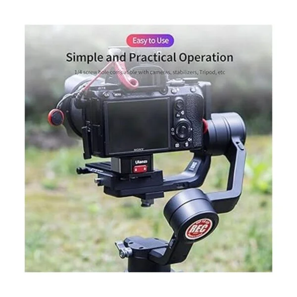 Ulanzi Claw Adaptador de montaje de cámara QR para trípode_4