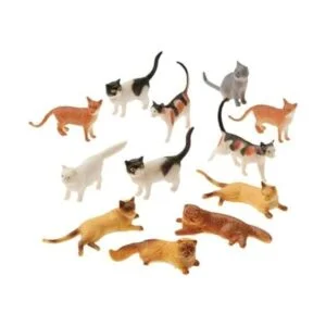 UST Figuras de plástico para gatos 24 unidades 2 estilos_2