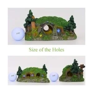 Ulifery Decoración de acuario para casa de hobit para