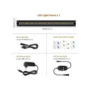 Ultra fino regulable LED bajo gabinete iluminación