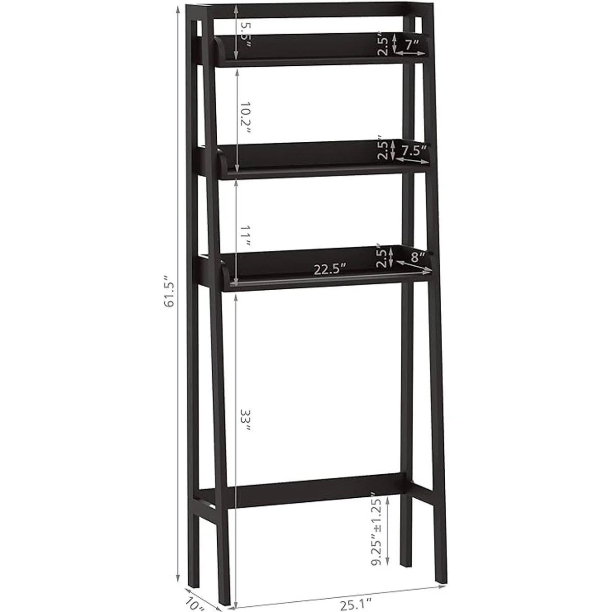 UTEX Organizador de baño de 3 estantes sobre el inodoro_3