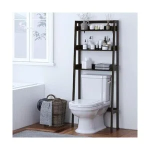 UTEX Organizador de baño de 3 estantes sobre el inodoro_2