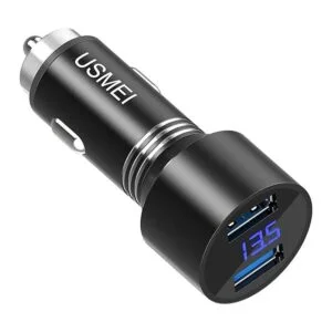 USMEI Cargador de coche de carga rápida 3.0 de metal con_1