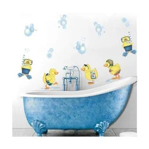 Ufengke Pegatinas de pared para niños diseño de patos_3