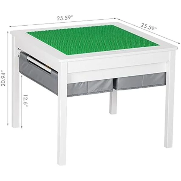 UTEX Mesa de juegos 2 en 1 para niños con cajones de_3