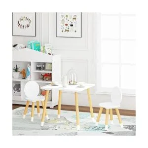 UTEX Juego de mesa para niños con 2 sillas para niños_2