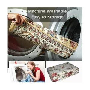 Ukeler Alfombras rústicas florales de rosas estilo_6