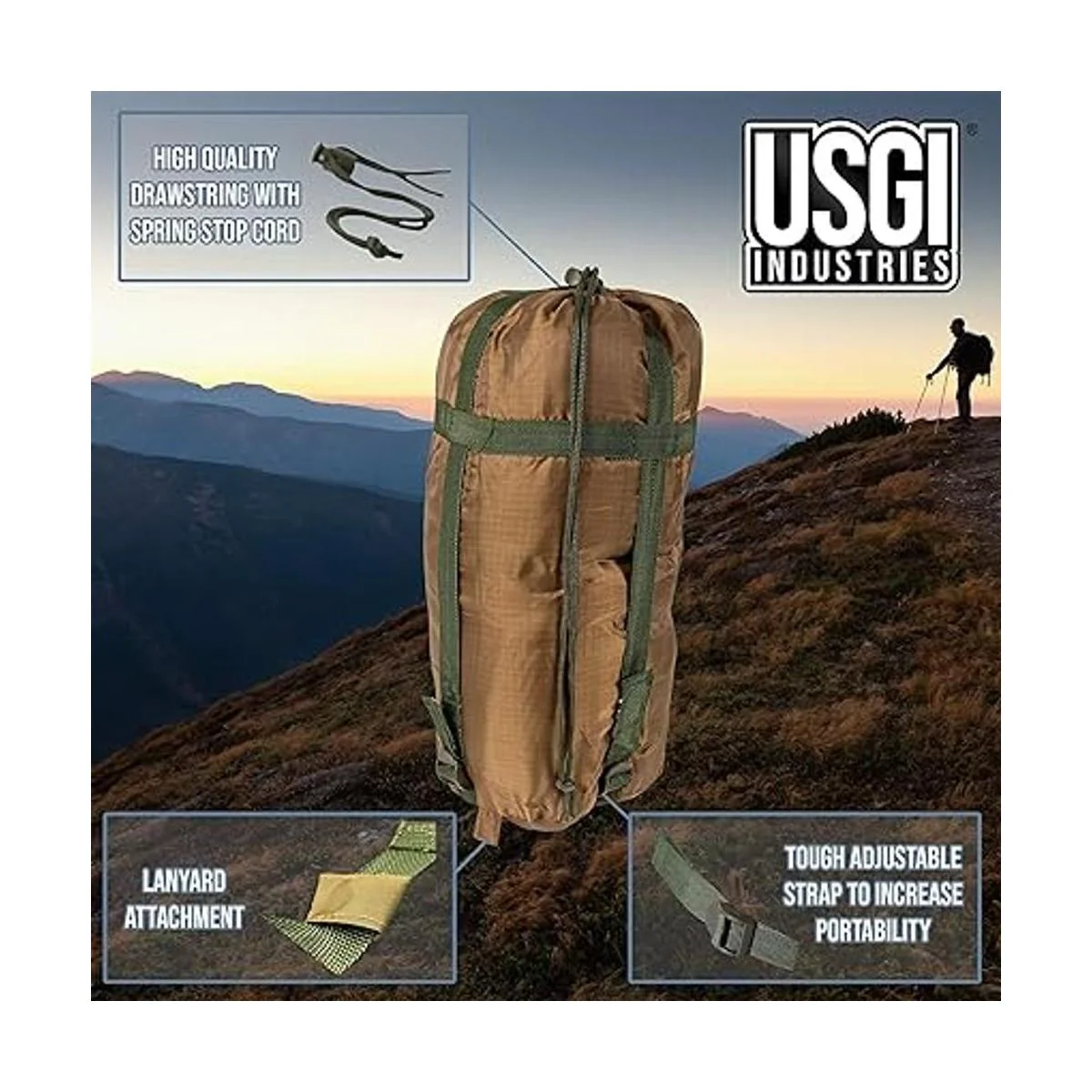 USGI Industries Manta militar Woobie con aislamiento_4