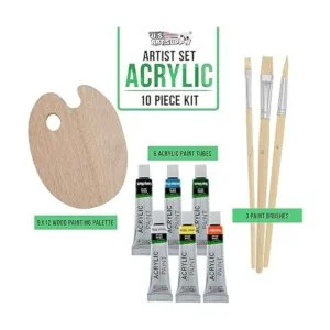US Art Supply Set de paleta de madera con 6 unidades de_2
