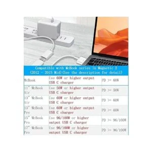 USB C hembra a magnético 2 T Tip convertidor de cable de_3