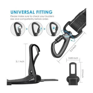 URPOWER Cinturón de seguridad 3 en 1 para perro cinturón