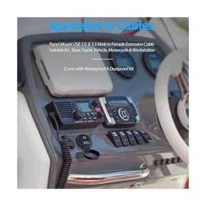 URWOOW Montaje empotrado USB 0.138 in y USB 3.0 AUX_4