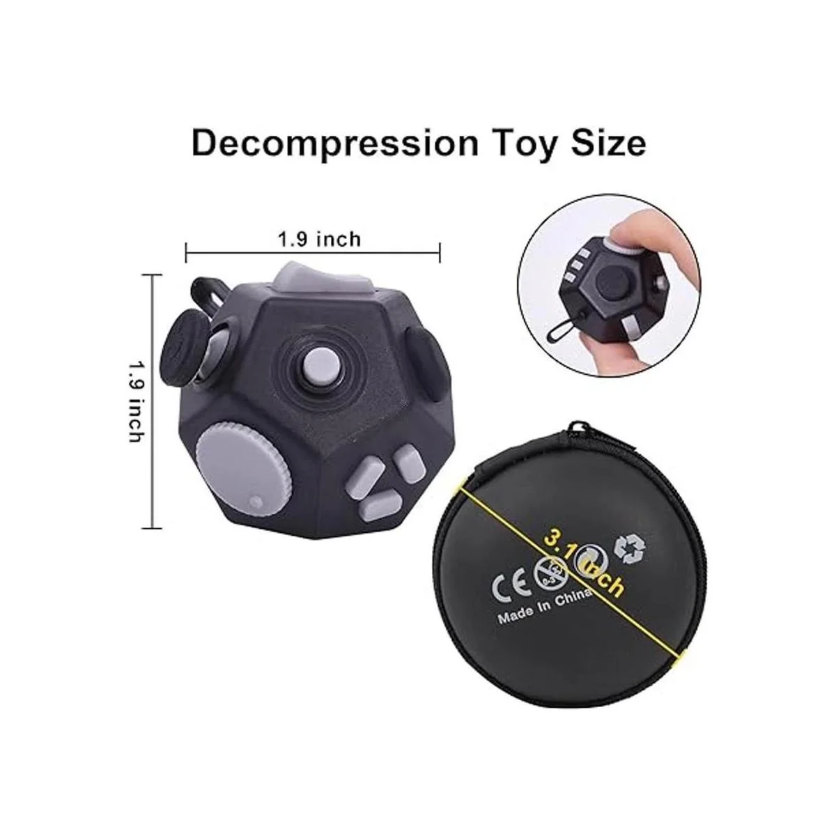 UOOEFUN Mini juguetes sensoriales para ansiedad cubo de