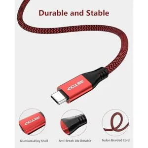 USB C to C Cable 100W 5FT 20Gbps RIITOP USB 3.2 TypeC_4