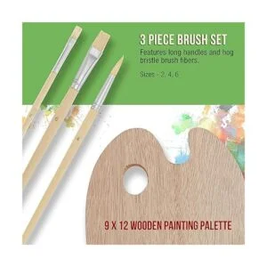 US Art Supply Set de paleta de madera con 6 unidades de_4