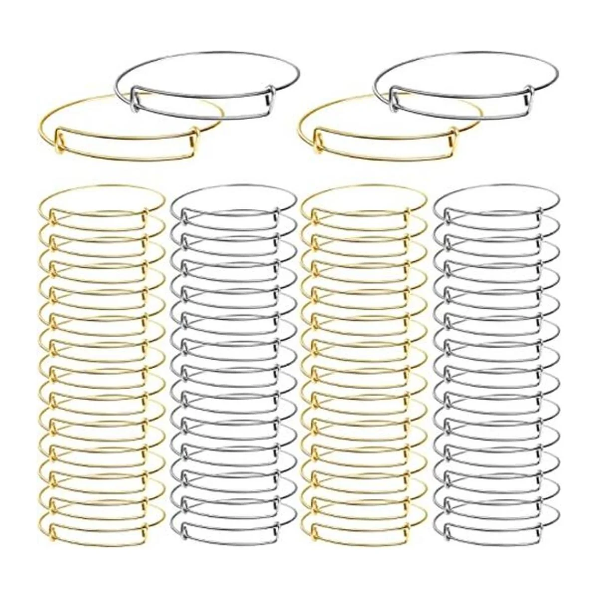 UPINS 60 pulseras expandibles para hacer joyas pulseras_1